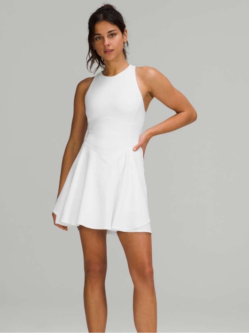 Lululemon White Court Crush Athletic Sport Tennis Dress 10